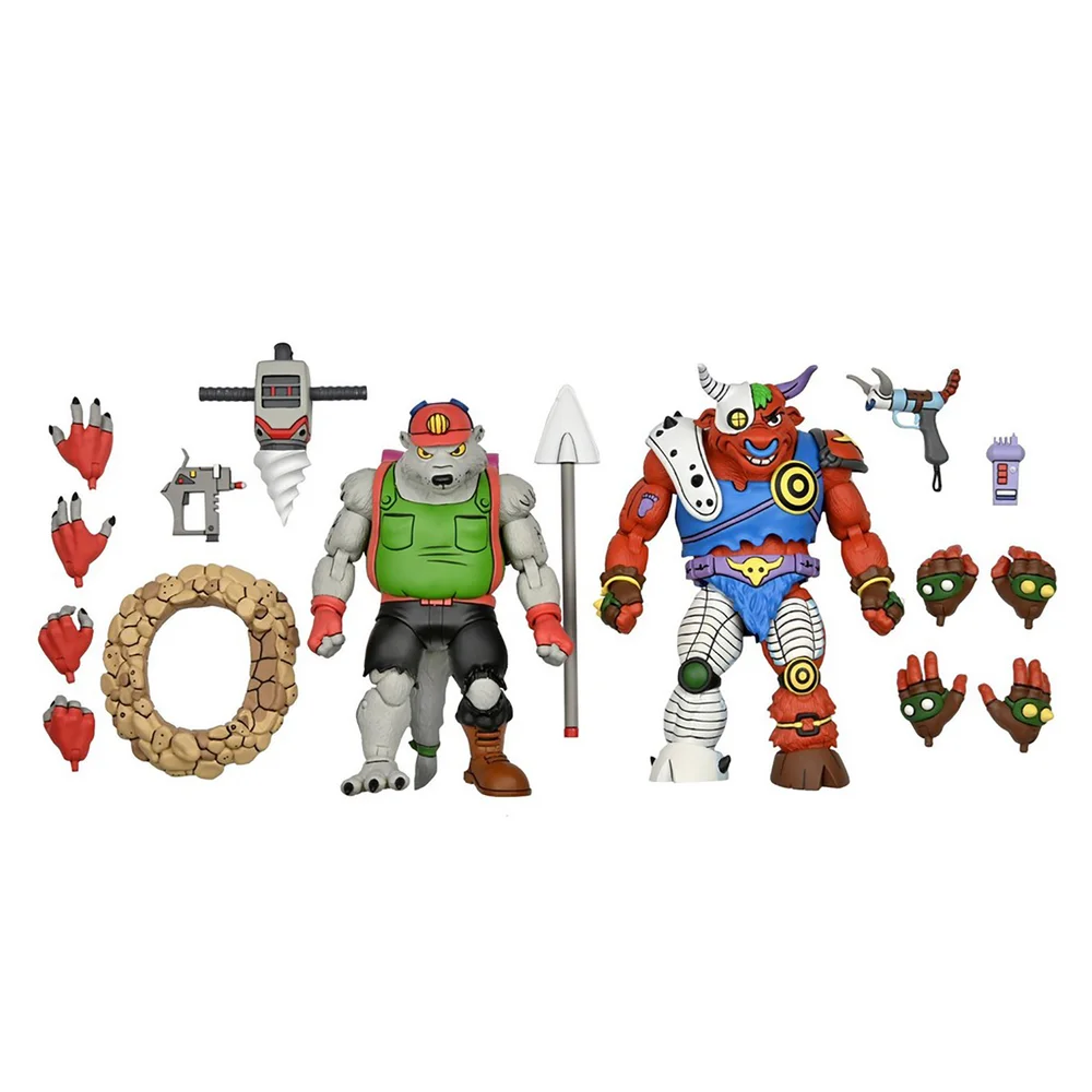 TMNT Cartoon Dirtbag and Groundchuck 2-Pack 7 Inch Scale Action Figures Teenage Mutant Ninja Turtles Bild 1