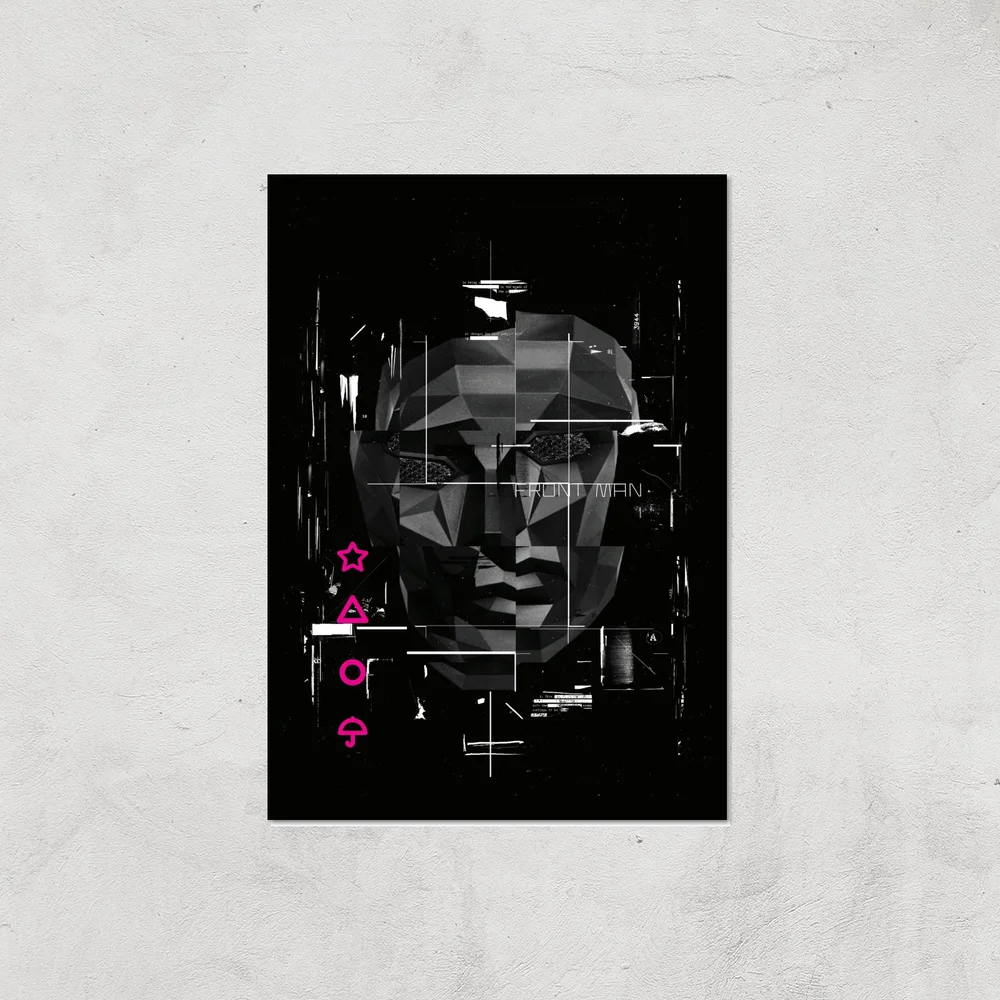 Squid Game Front Man Glitch Giclee Art Print - A4 - Print Only Bild 1