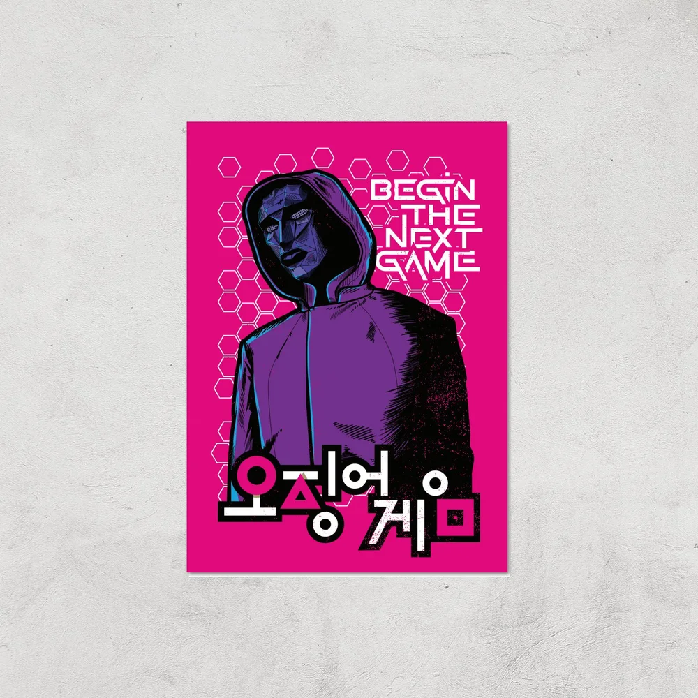 Squid Game Begin The Next Game Giclee Art Print - A4 - Print Only Bild 1
