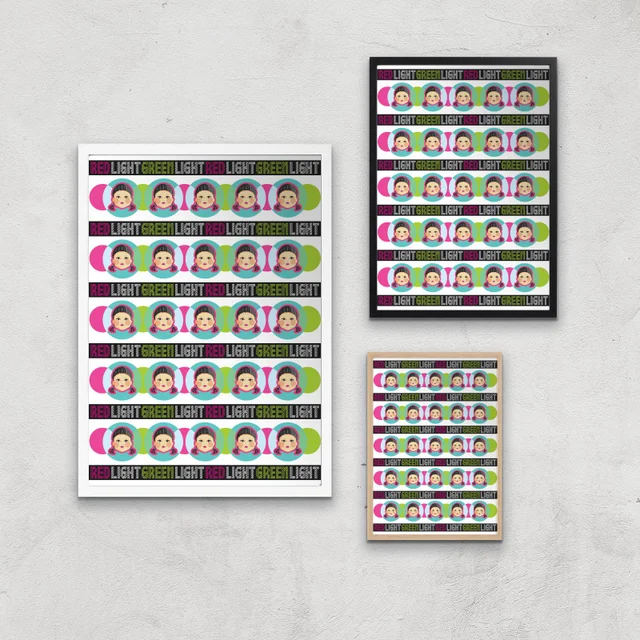 Squid Game Red Light Green Light Giclee Art Print