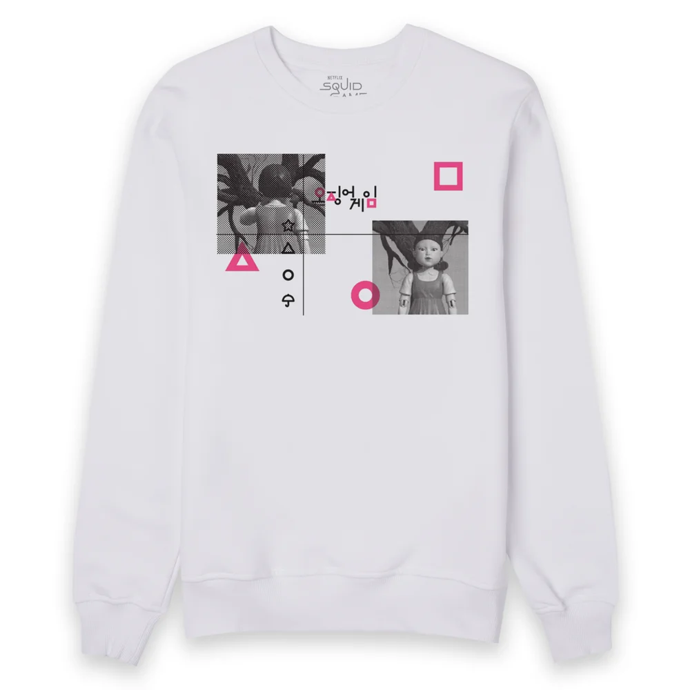 Squid Game Red Light Green Light Sweatshirt - White - S Bild 1