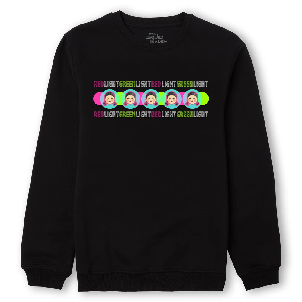 Squid Game Red Light Green Light Sweatshirt - Black - S Bild 1