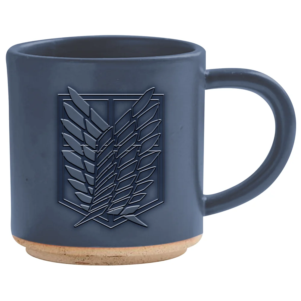 Attack On Titan Scouts Logo Blue Clay Mug Bild 1