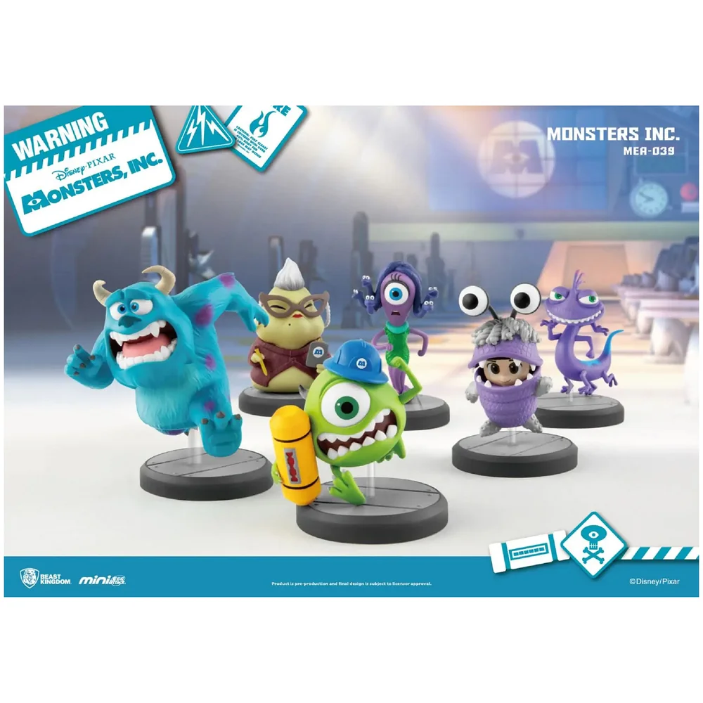 Beast Kingdom Monsters Inc. Series Mini Egg Attack Figurine 6pc Set Bild 1