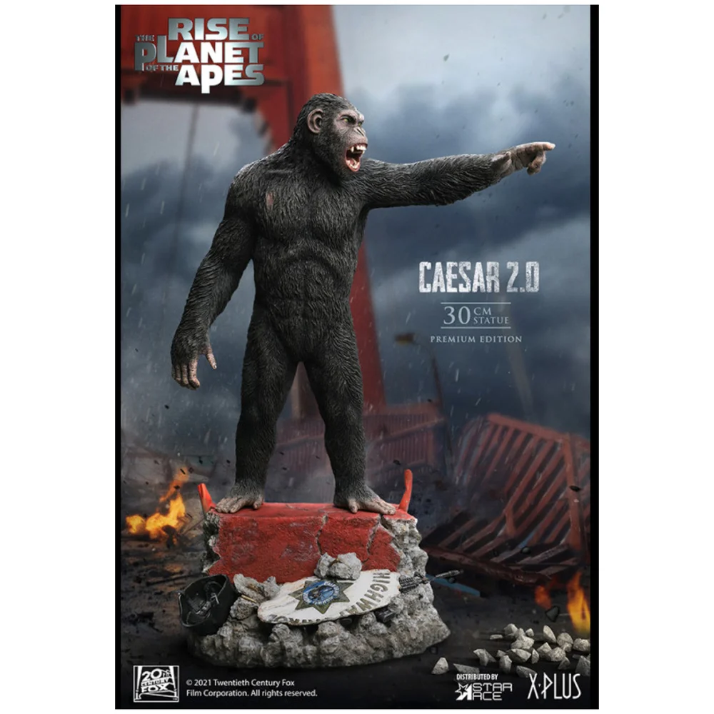 Star Ace Rise Of The Planet Of The Apes Super Vinyl Series Statue - Caesar 2.0 (Deluxe Version) Bild 1