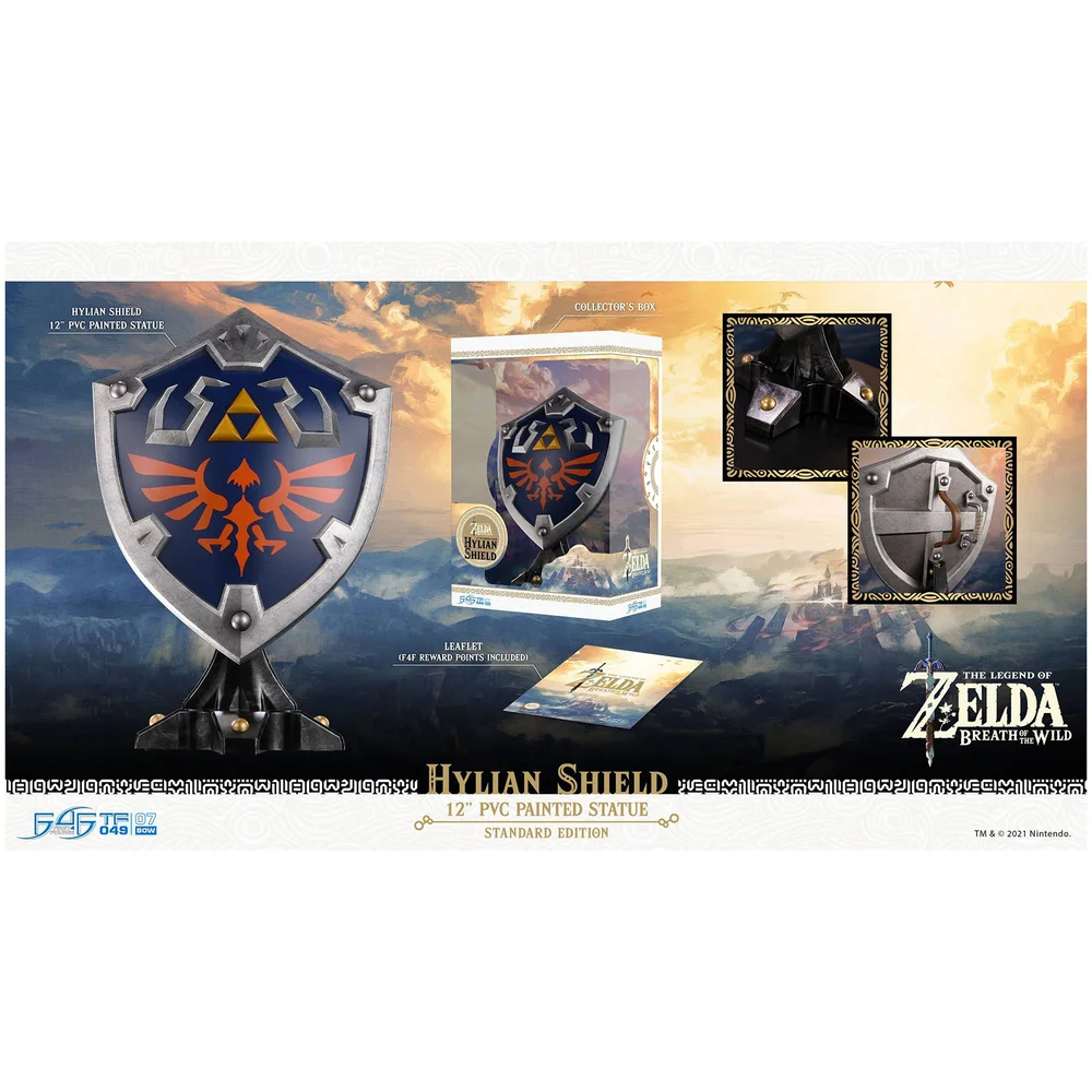 First 4 Figures Legend of Zelda Breath of the Wild PVC Statue Hylian Shield Standard Edition 29 cm Bild 1