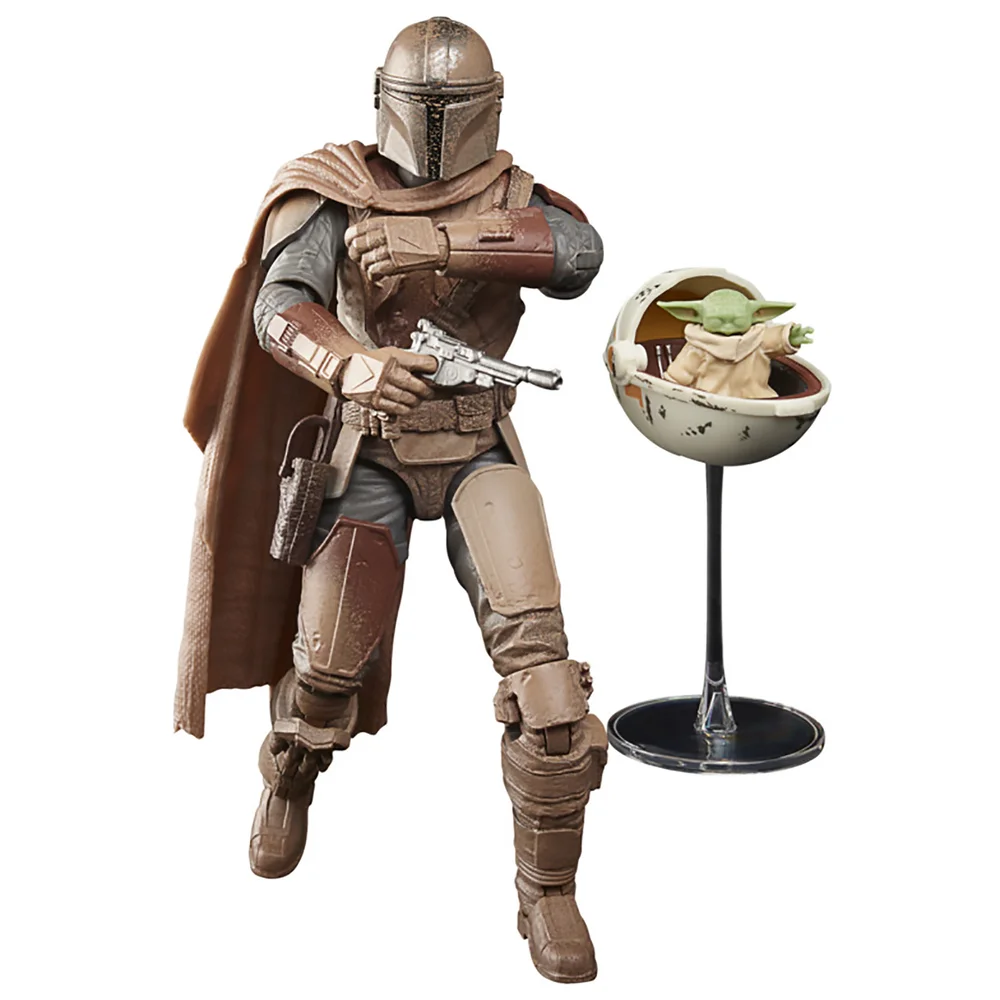 Hasbro Star Wars The Black Series The Mandalorian and Grogu (Arvala-7) Action Figure Bild 1