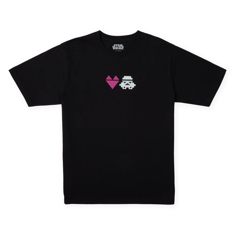Star Wars Heart Stormtrooper Oversized Heavyweight T-Shirt - Black - XS - Schwarz Bild 1