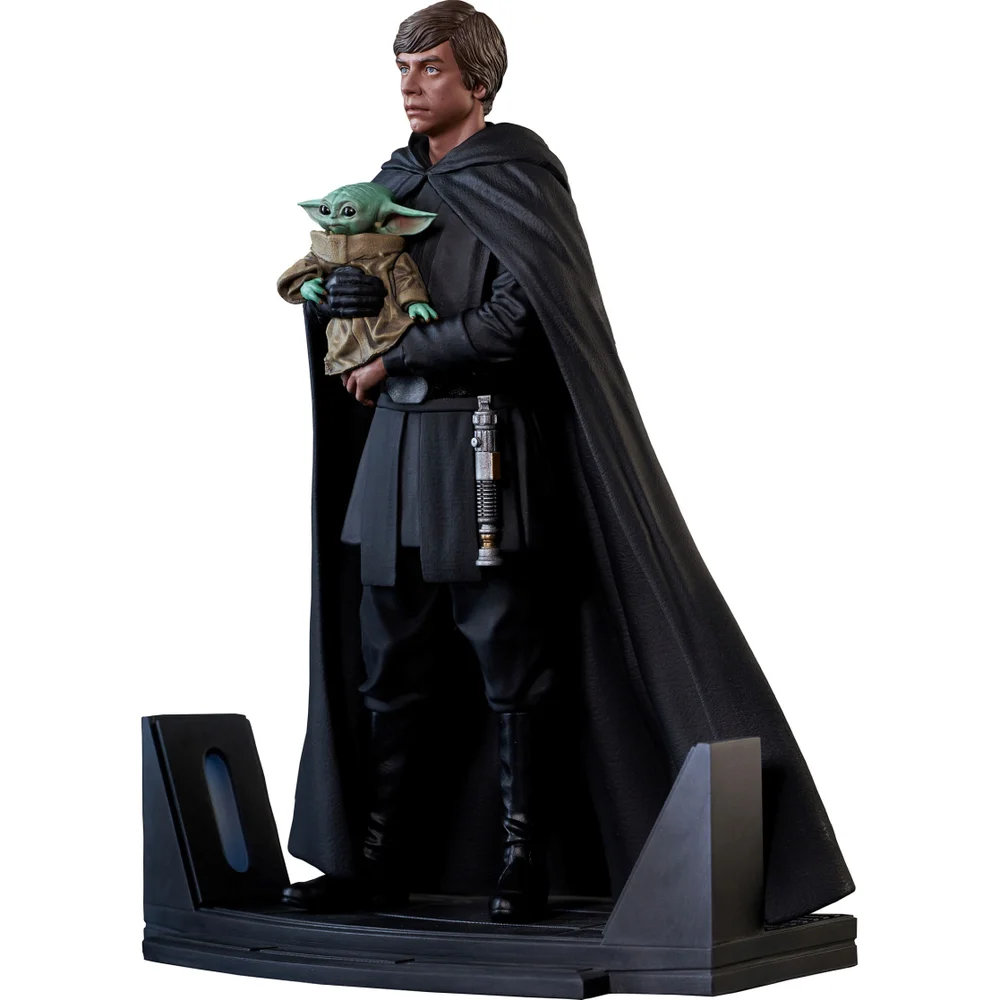Gentle Giant The Mandalorian Premier Collection Statue - Like Skywalker & Grogu Bild 1