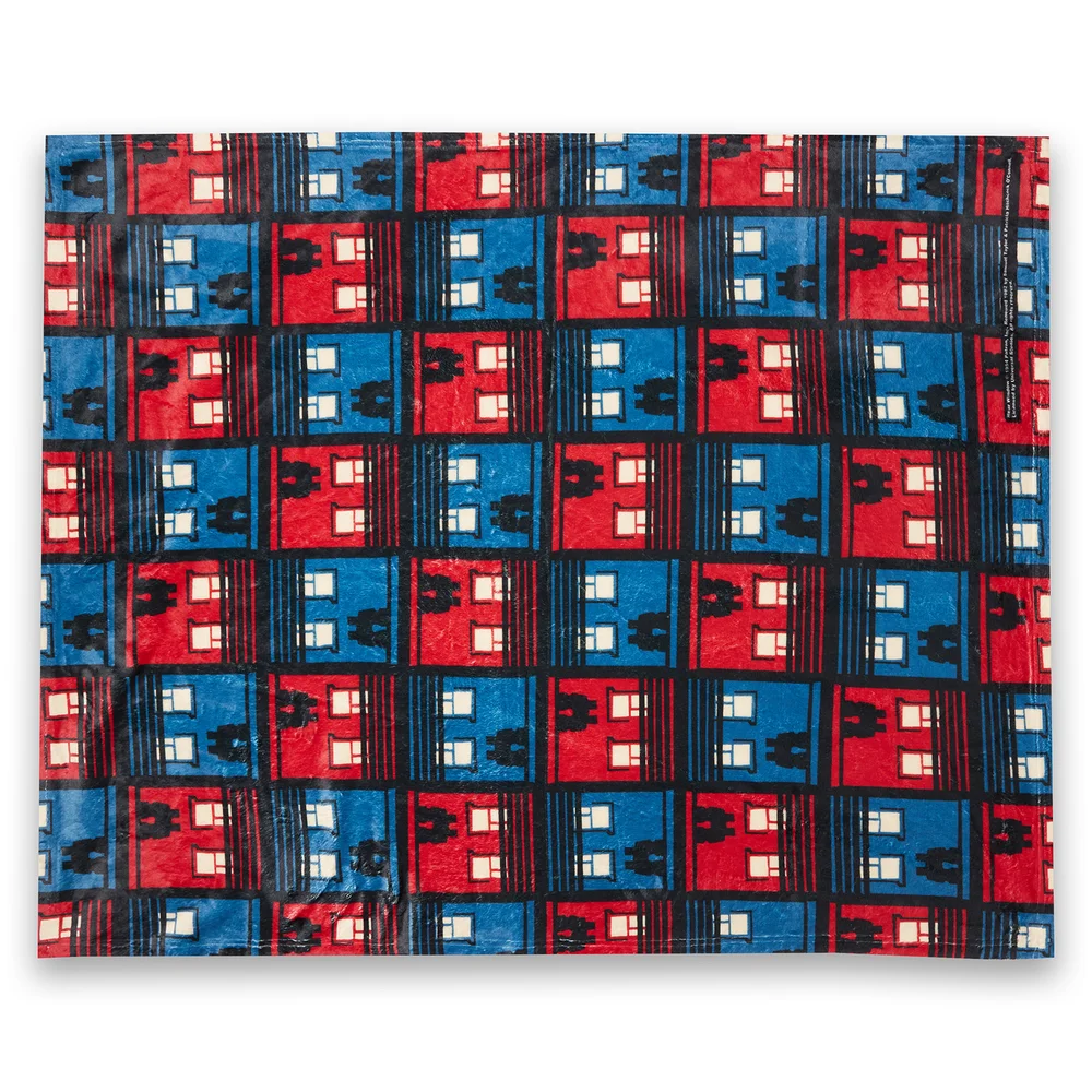 Hitchcock Rear Window Silhouettes Fleece Blanket - M Bild 1