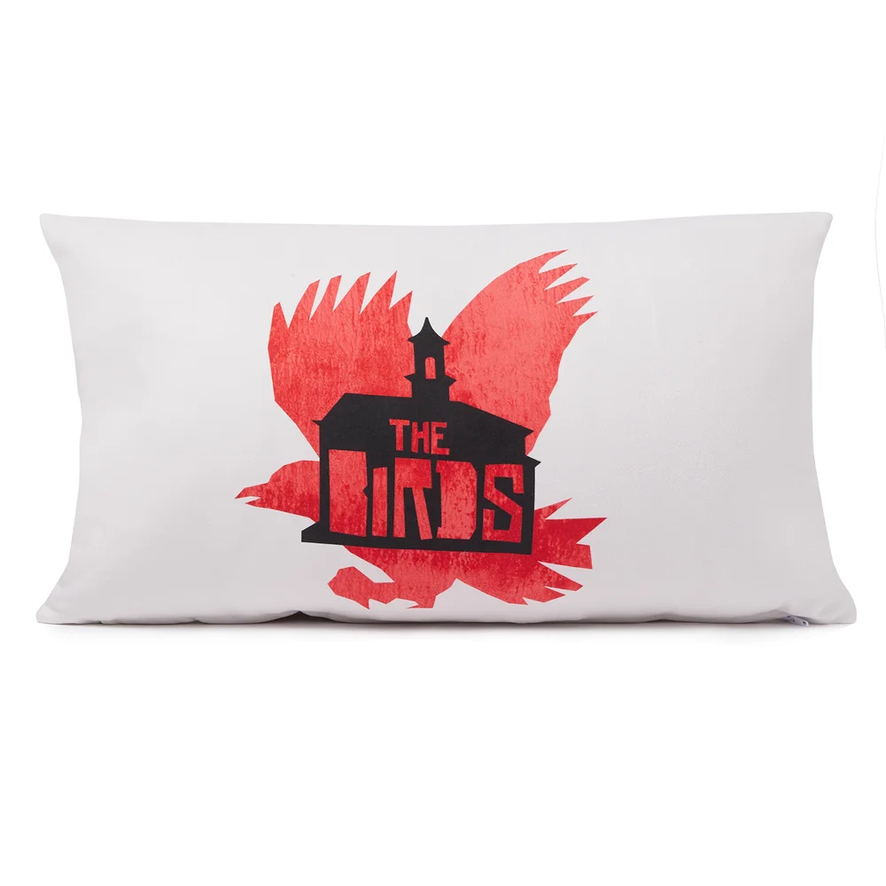 Hitchcock The Birds Flight Collage Rectangular Cushion - 30x50cm - Soft Touch Bild 1