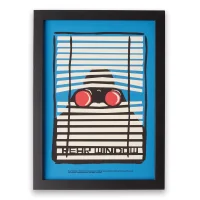Hitchcock Rear Window Focused Giclee Art Print