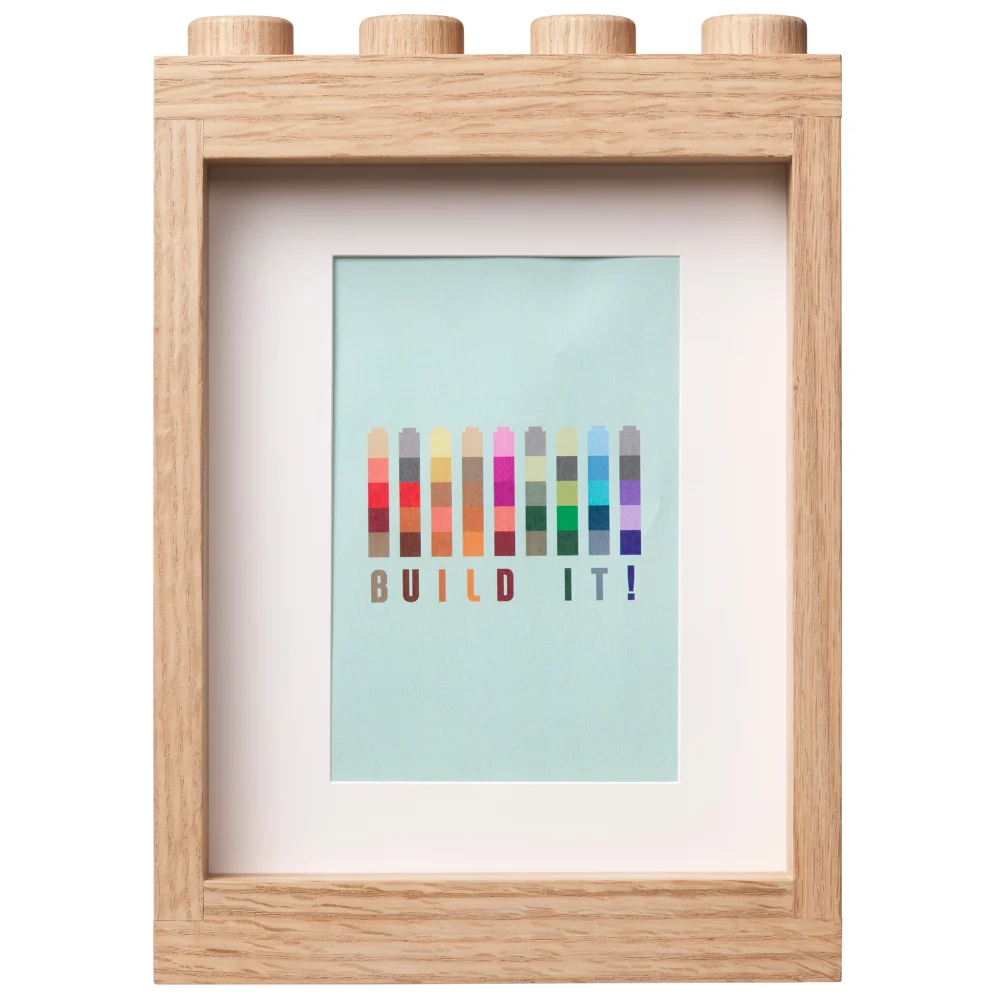 LEGO 1x4 Wooden Picture Frame (Hand Made From Red Oak) - Soap Treated Bild 1