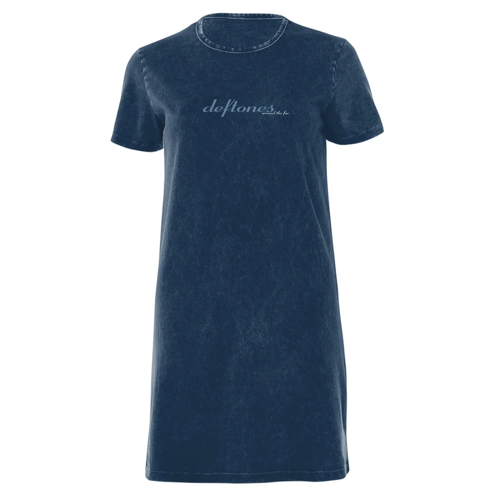 Deftones Around The Fur Women's T-Shirt Dress - Navy Acid Wash - XXL Bild 1