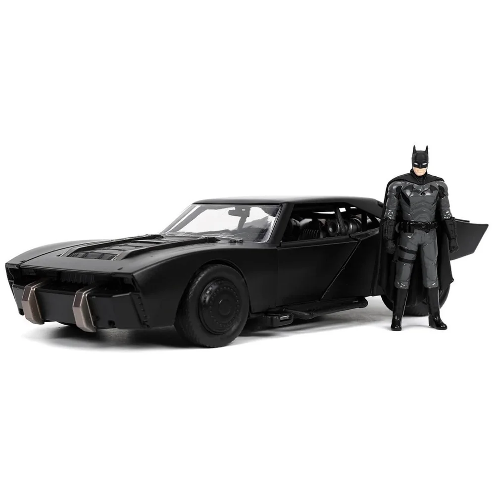 Jada Toys The Batman 1:24 Scale Die-Cast Metal Vehicle - Batman & Batmobile Bild 1
