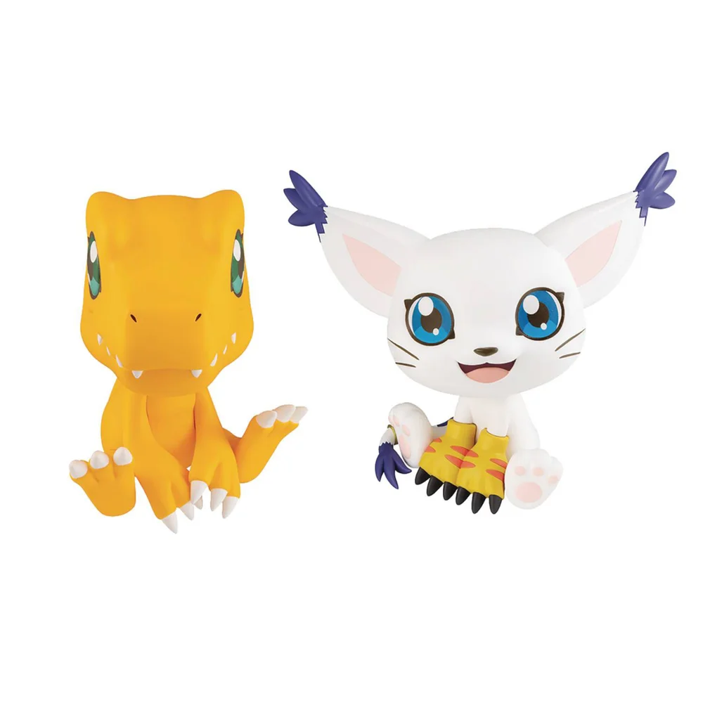 Digimon Adventure Look Up Series Pvc Figure Set - Agumon & Tailmon Bild 1