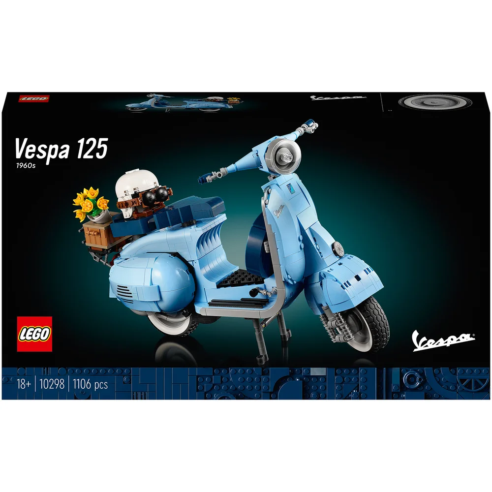 LEGO Icons Vespa 125 Modellbausatz für Erwachsene, Vintage Roller (10298) Bild 1