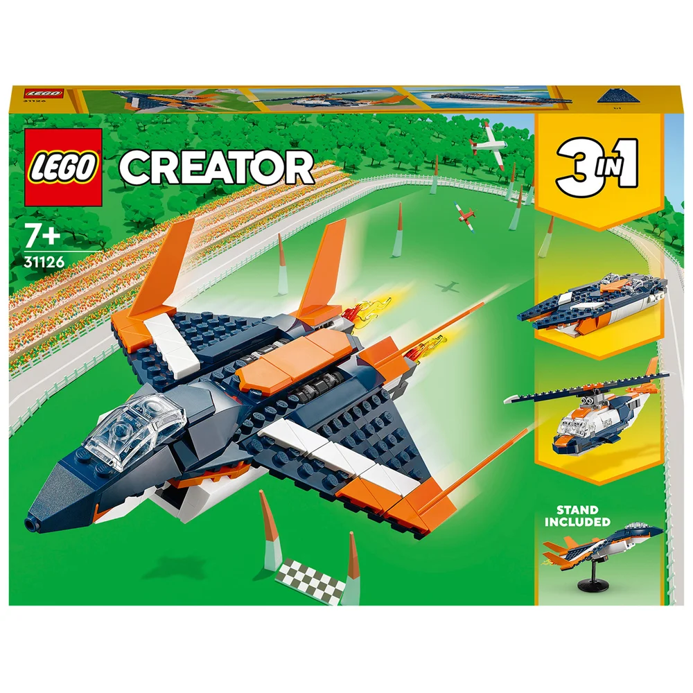 LEGO Creator: 3-in-1 Überschalljet, Hubschrauber, Boot, Spielzeug (31126) Bild 1