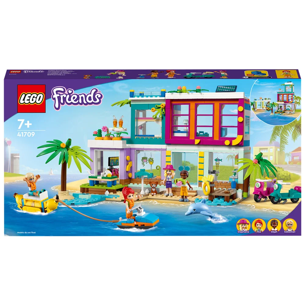 LEGO Friends: Holiday Beach House Summer Dollhouse Set (41709) Bild 1