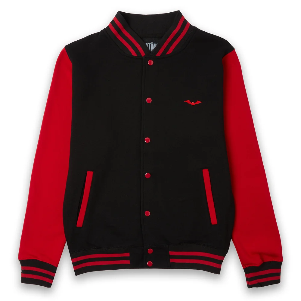The Batman The Bat Embroidered Varsity Jacket - Black/Red - S Bild 1