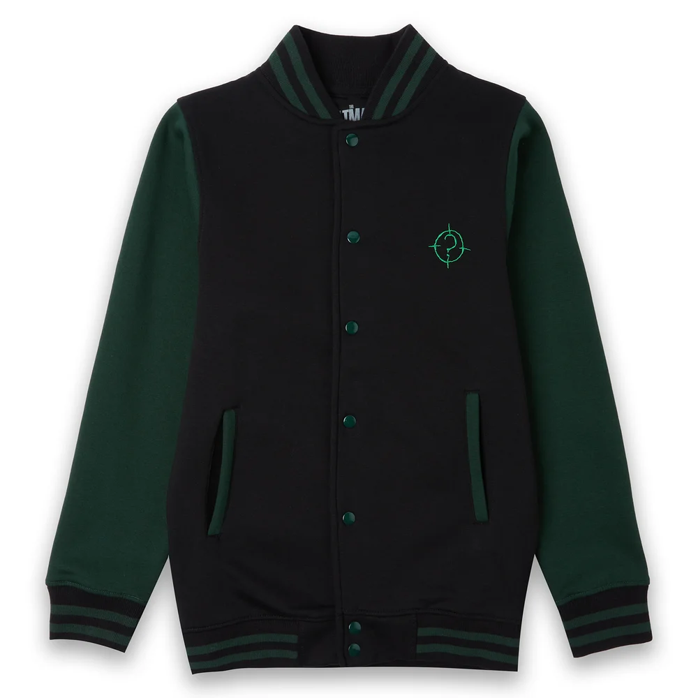 The Batman Unmask The Truth Embroidered Varsity Jacket - Black/Green - M Bild 1