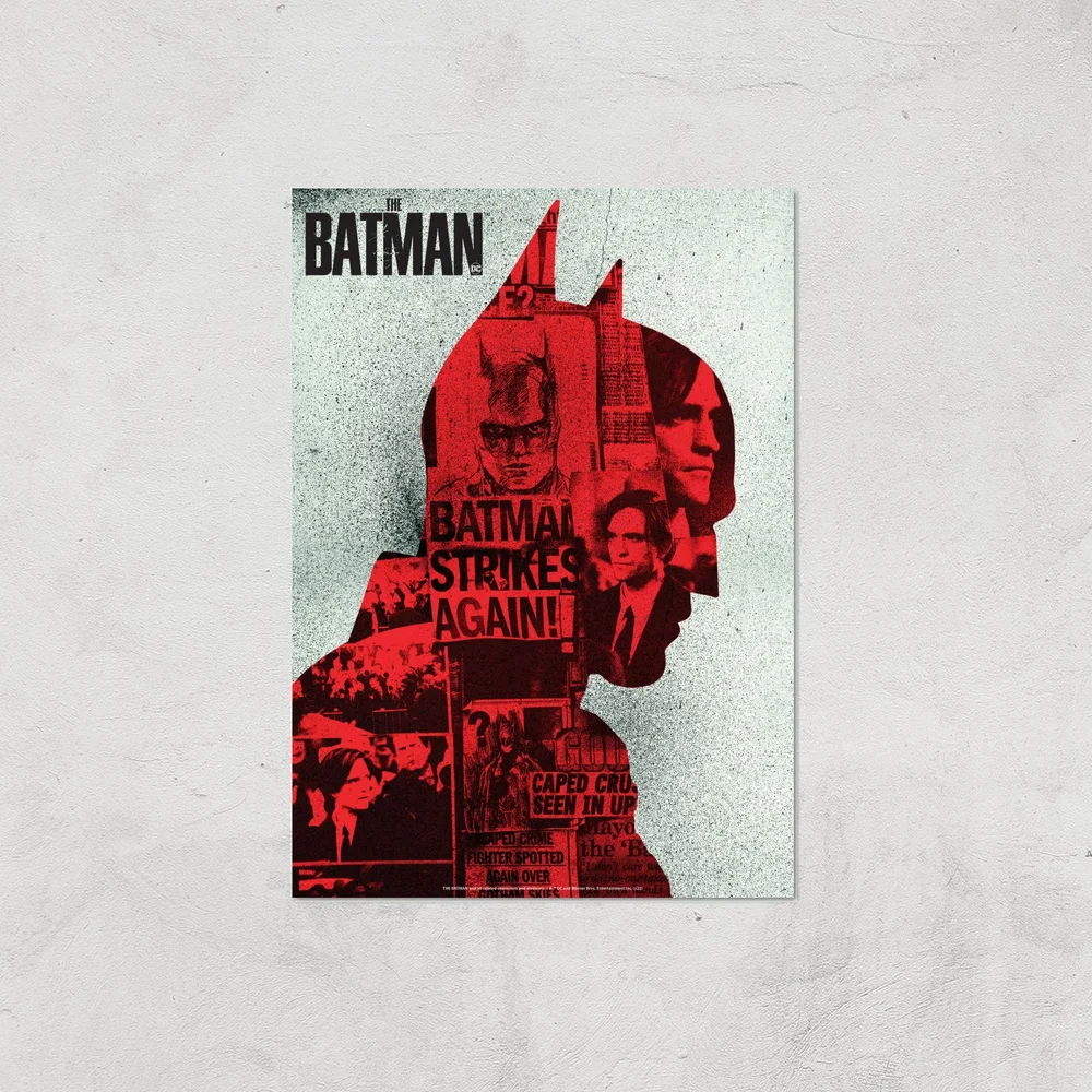 The Batman Silhouette Giclee Art Print - A4 - Print Only Bild 1