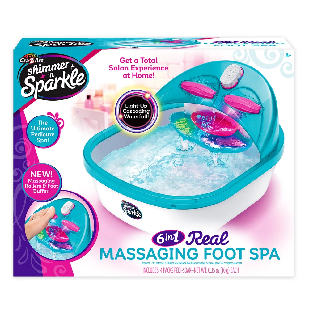 Shimmer 'N Sparkle 6-In-1 Real Massaging Foot Spa Bild 1