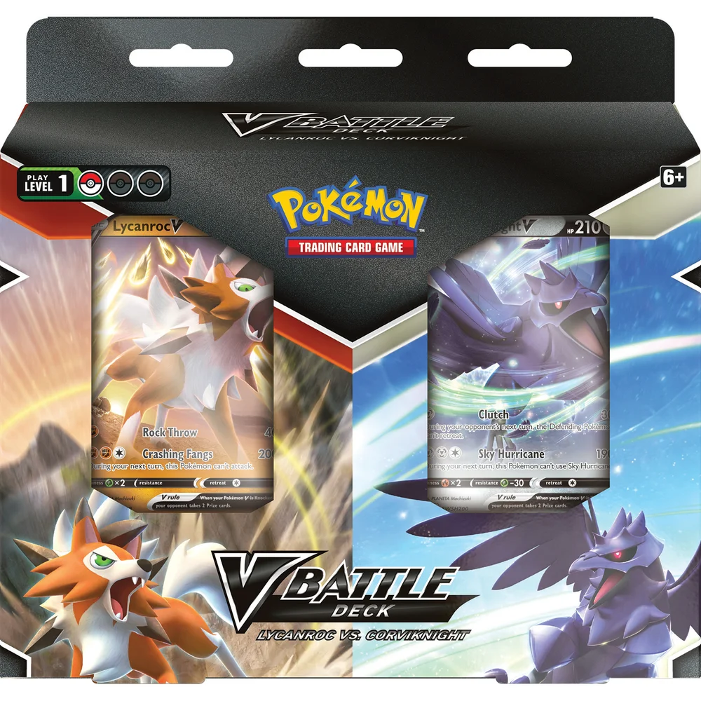 Pokémon TCG: Lycanroc V vs Corviknight V Battle Deck Bundle Bild 1