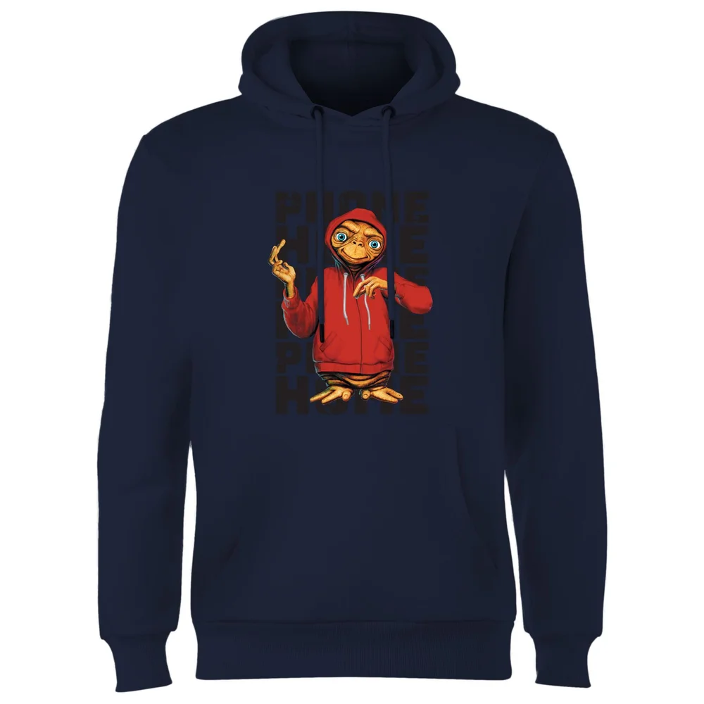 E.T. the Extra-Terrestrial Phone Home Stylised Hoodie - Navy - S Bild 1