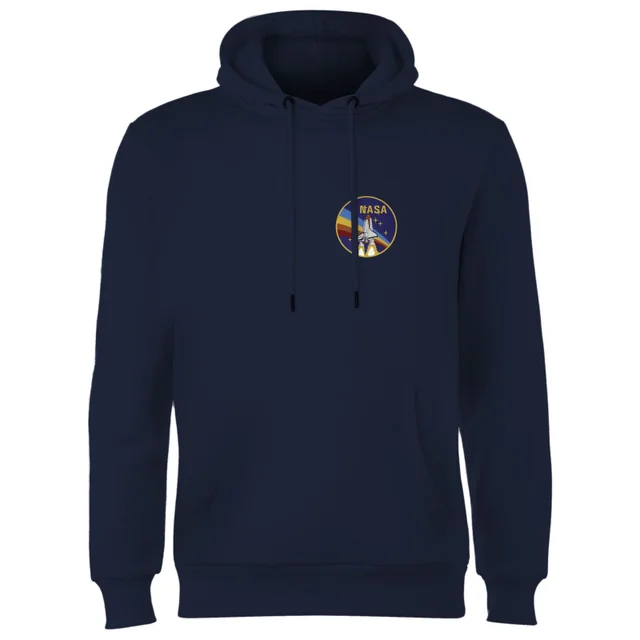NASA Vintage Rainbow Shuttle Hoodie - Navy