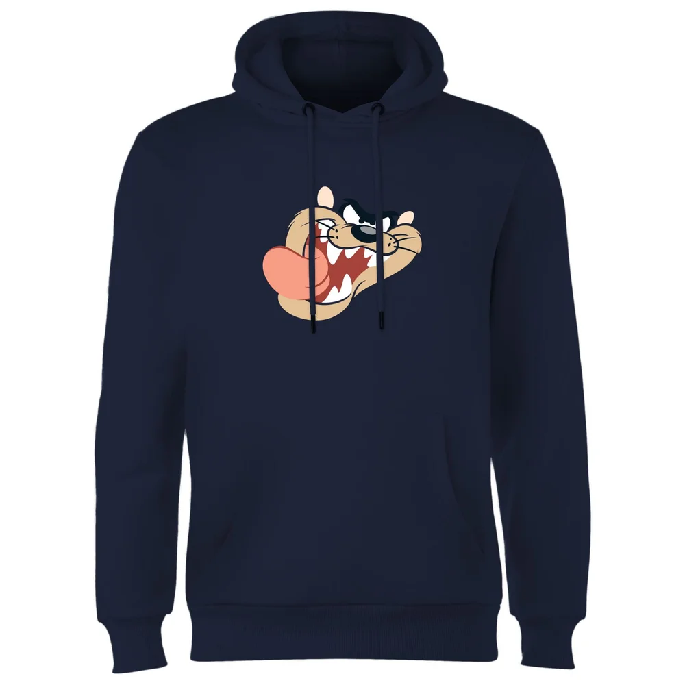 Looney Tunes Tasmanian Devil Face Hoodie - Navy - S Bild 1