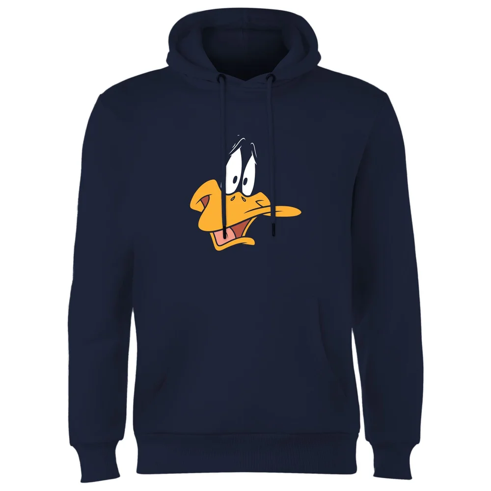 Looney Tunes Daffy Duck Face Hoodie - Navy - S Bild 1