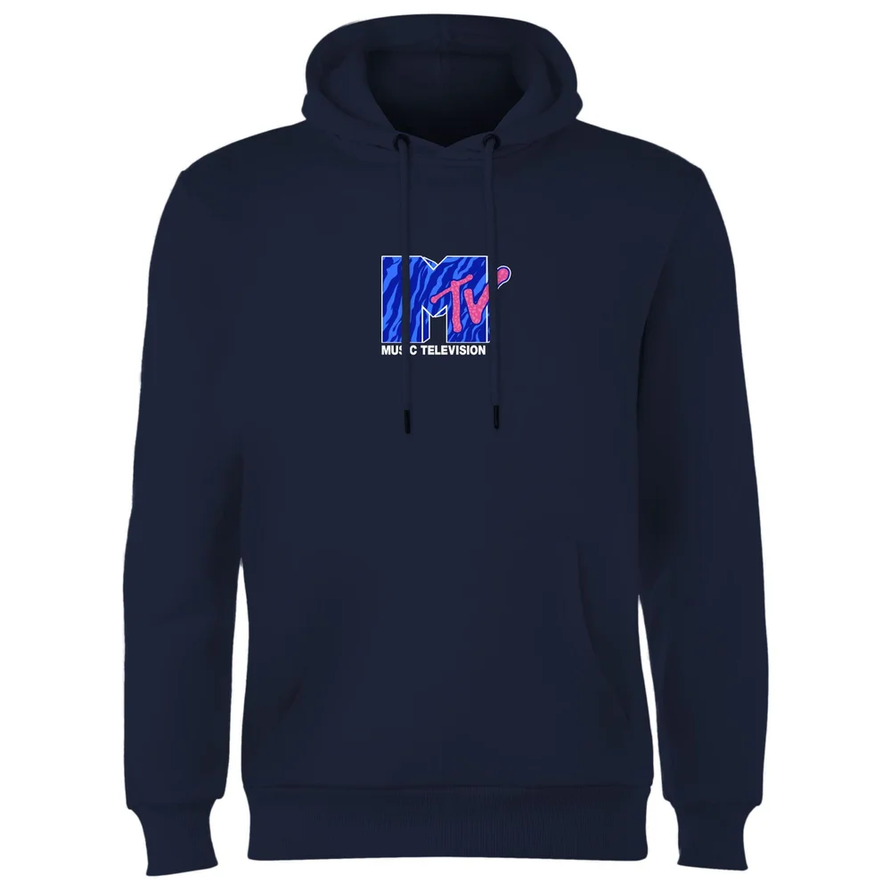 MTV Front Print Hoodie - Navy - S Bild 1