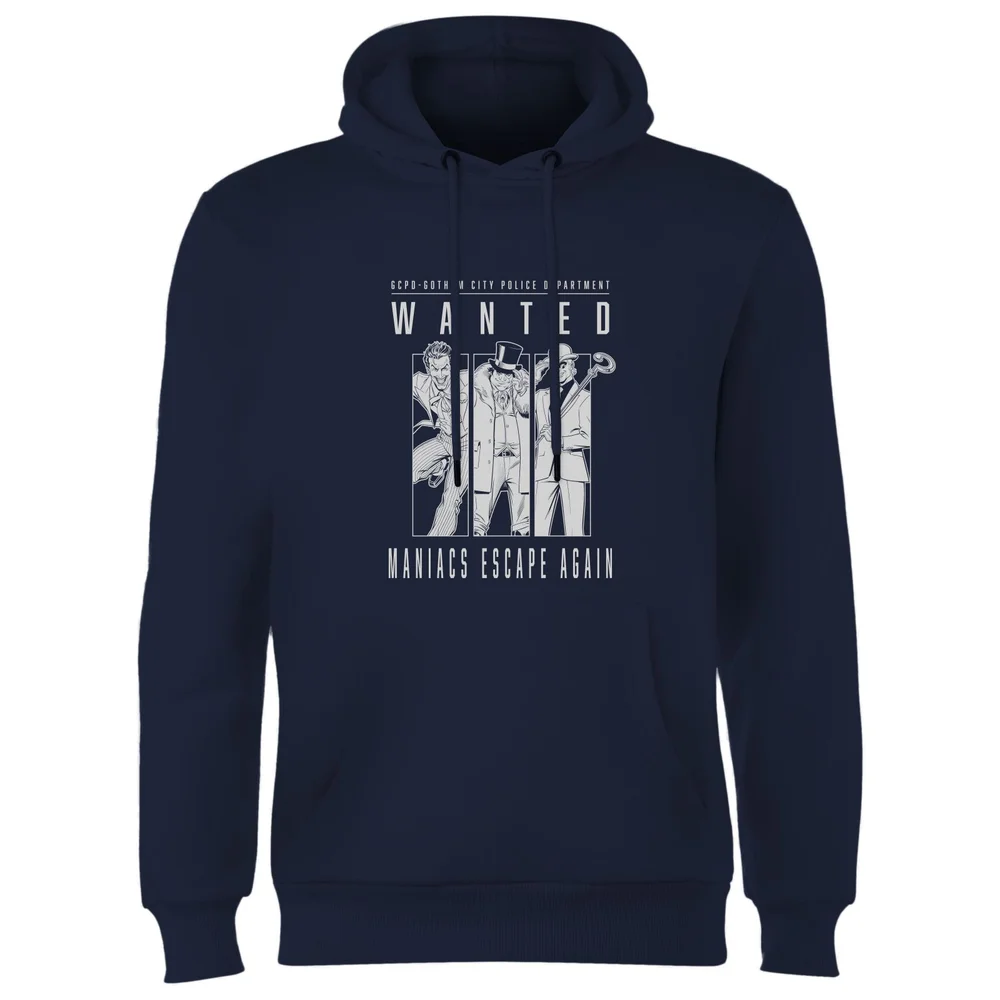 DC Batman Gotham's Most Wanted Hoodie - Navy - M Bild 1