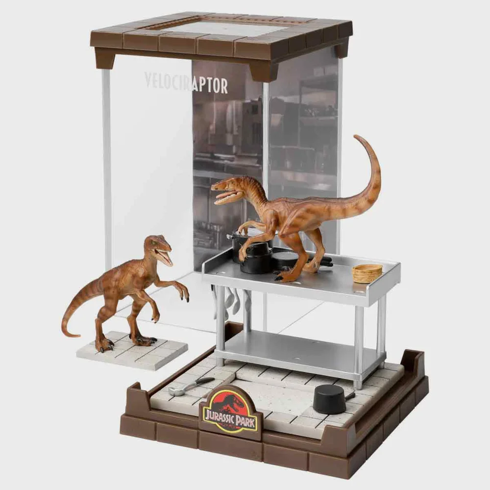Jurassic Park Velociraptor Diorama Figure Bild 1
