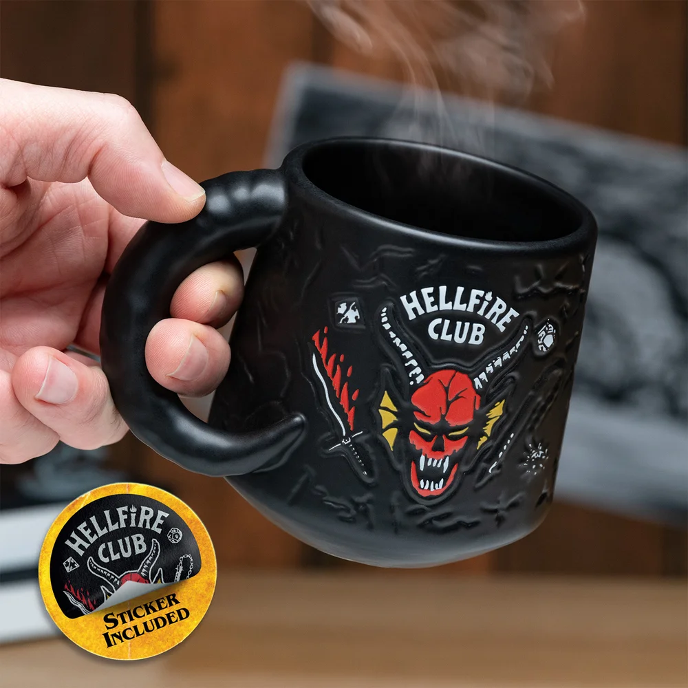 Stranger Things Hellfire Club Demon Embossed Mug (Includes Sticker) Bild 1
