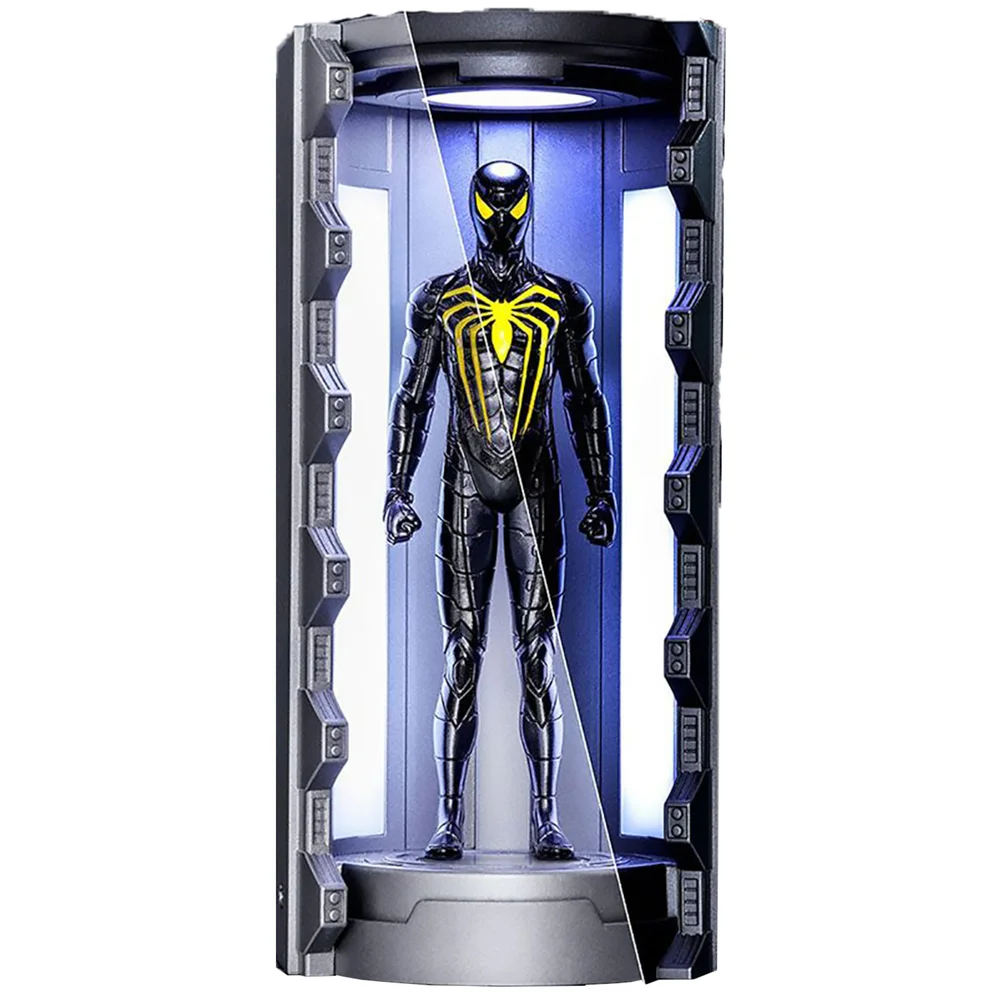 Hot Toys Marvel's Spider-Man Anti-Ock Suit with Spider-Man Armory Video Game Masterpiece Compact Miniature Figure Bild 1