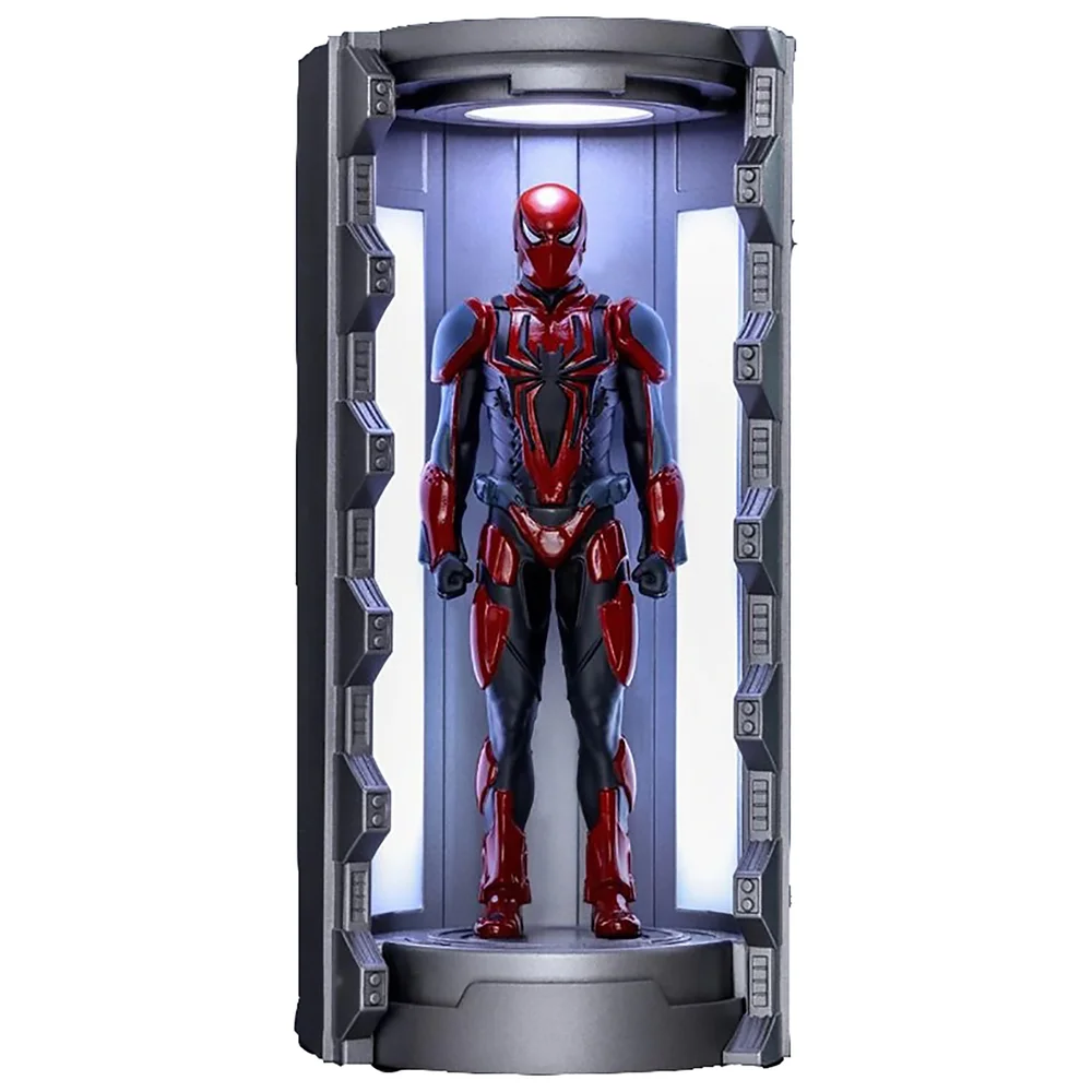 Hot Toys Marvel's Spider-Man Mk III Suit with Spider-Man Armory Video Game Masterpiece Compact Miniature Figure Bild 1