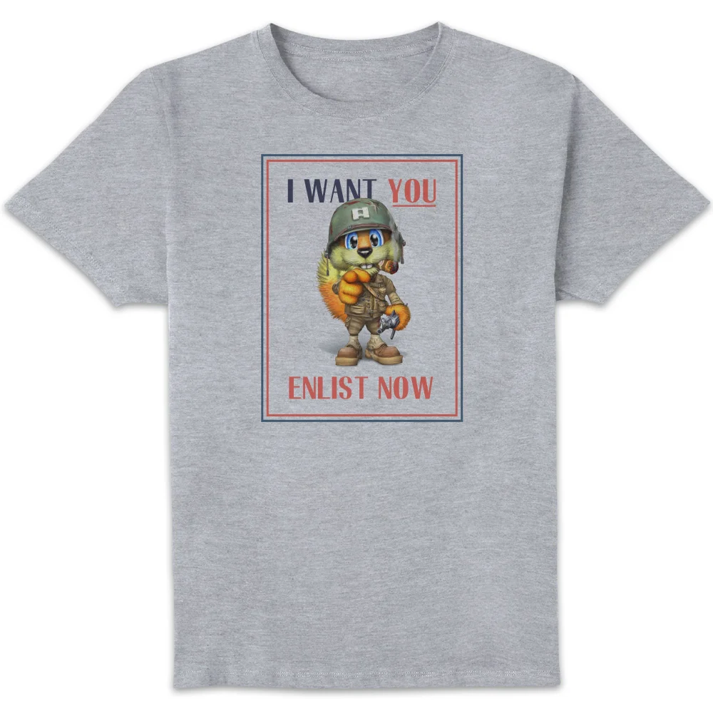 Conker I Want You Unisex T-Shirt - Grey - S Bild 1