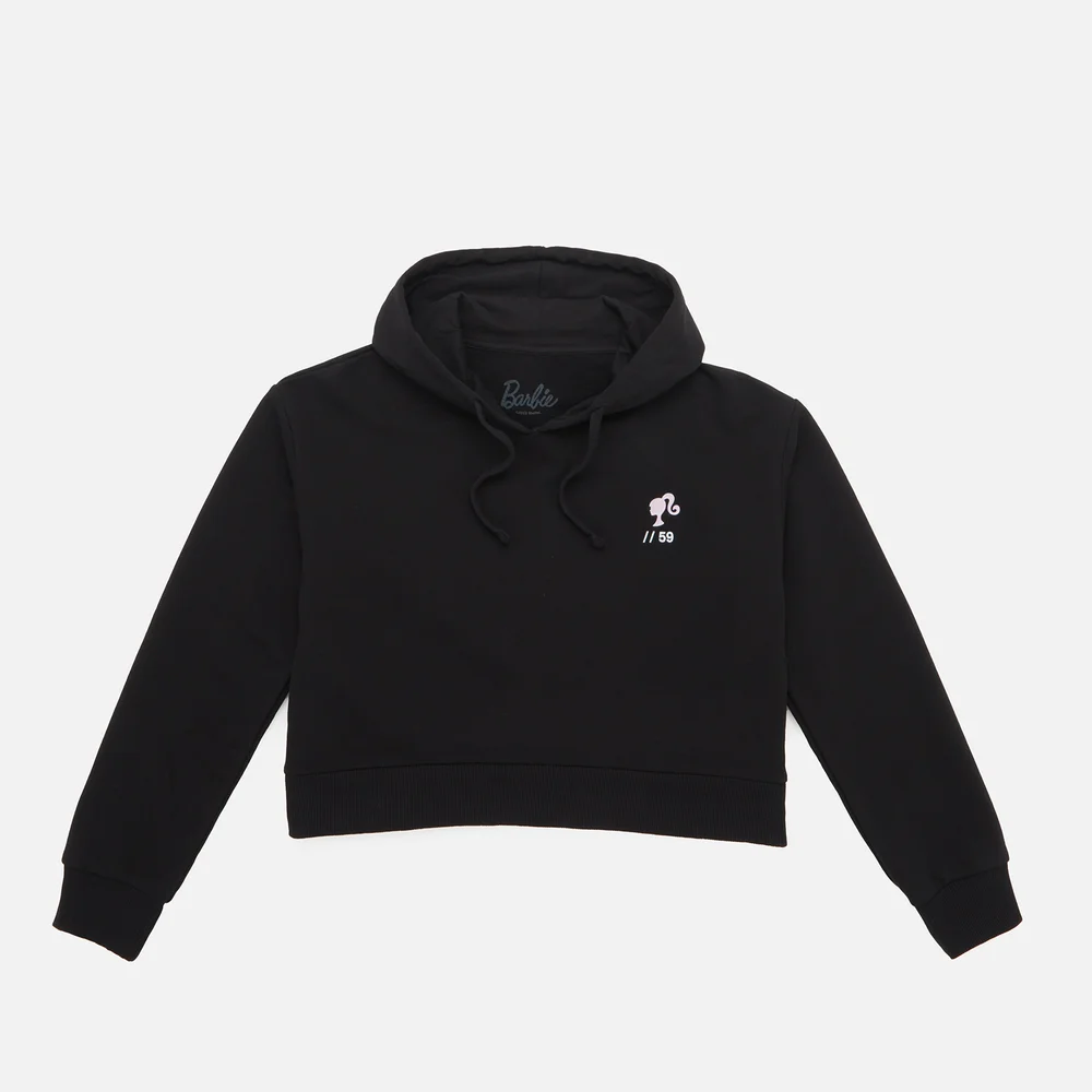 Barbie 1959 Logo Women's Cropped Hoodie - Black - XS - Schwarz Bild 1