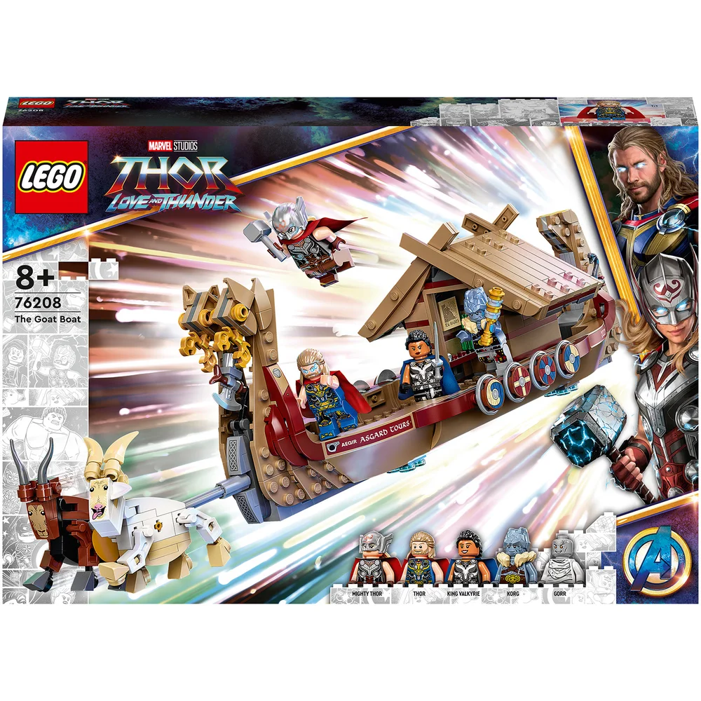 LEGO Marvel Das Ziegenboot Spielzeug-Schiff aus Thor: Love & Thunder (76208) Bild 1
