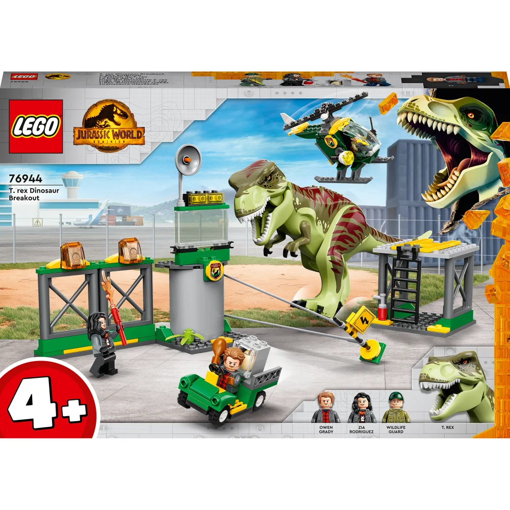 LEGO Jurassic World: T. Rex Ausbruch, Dinosaurier-Spielzeug (76944) Bild 1