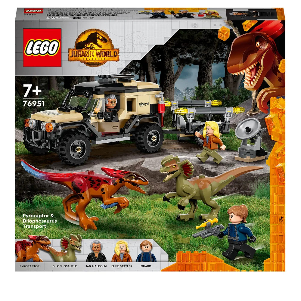 LEGO Jurassic World: Pyroraptor & Dilophosaurus Transport (76951) Bild 1