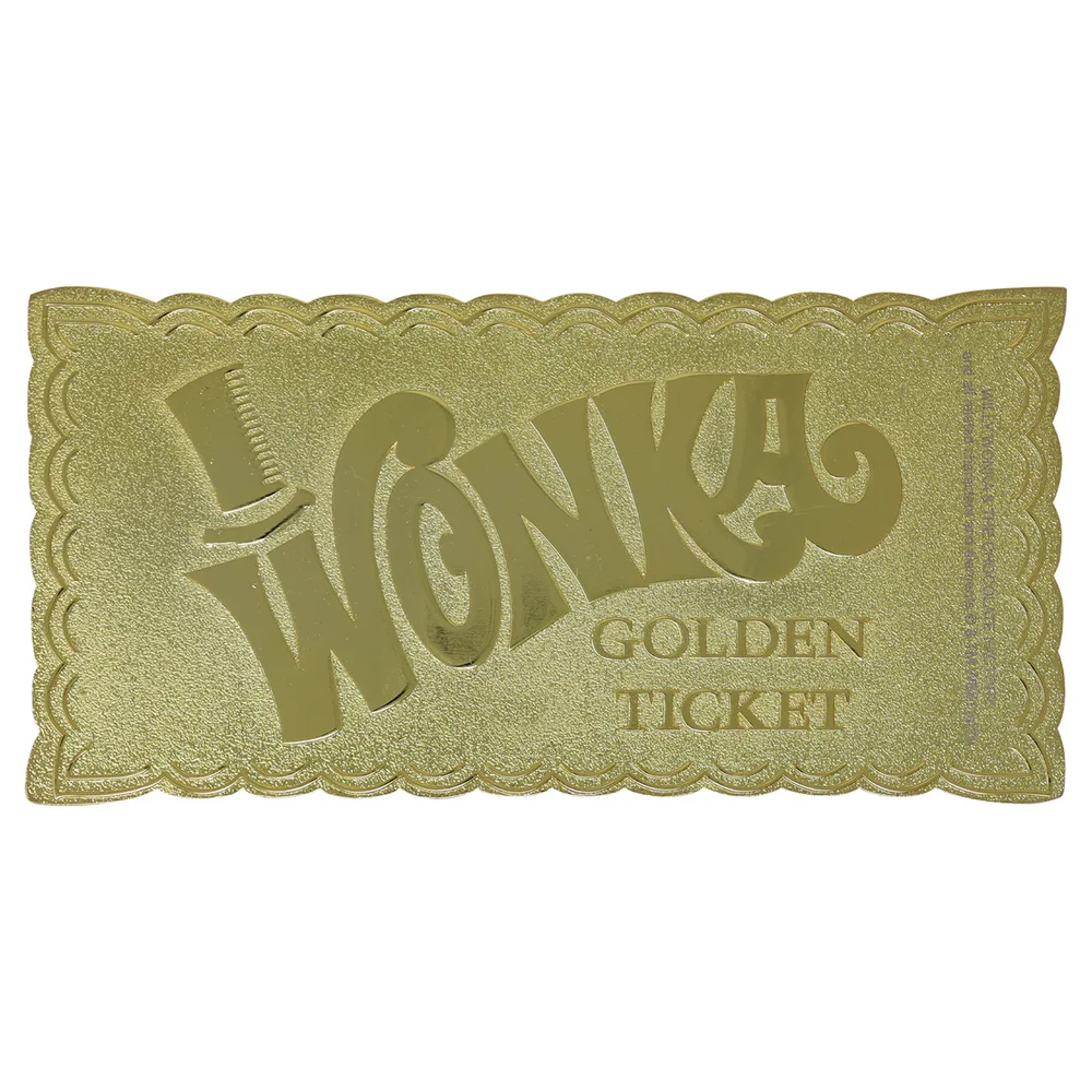 Fanattik Willy Wonka Replica Golden Ticket Bild 1