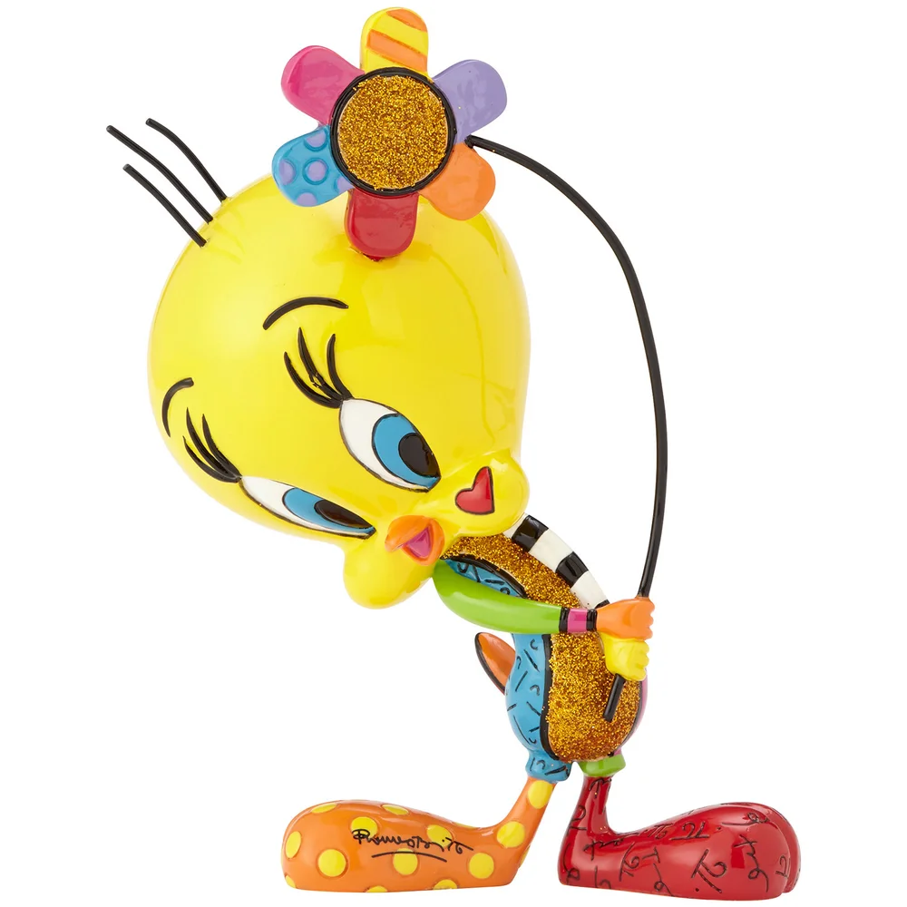 Looney Tunes Britto Tweety with Flower Figurine Bild 1