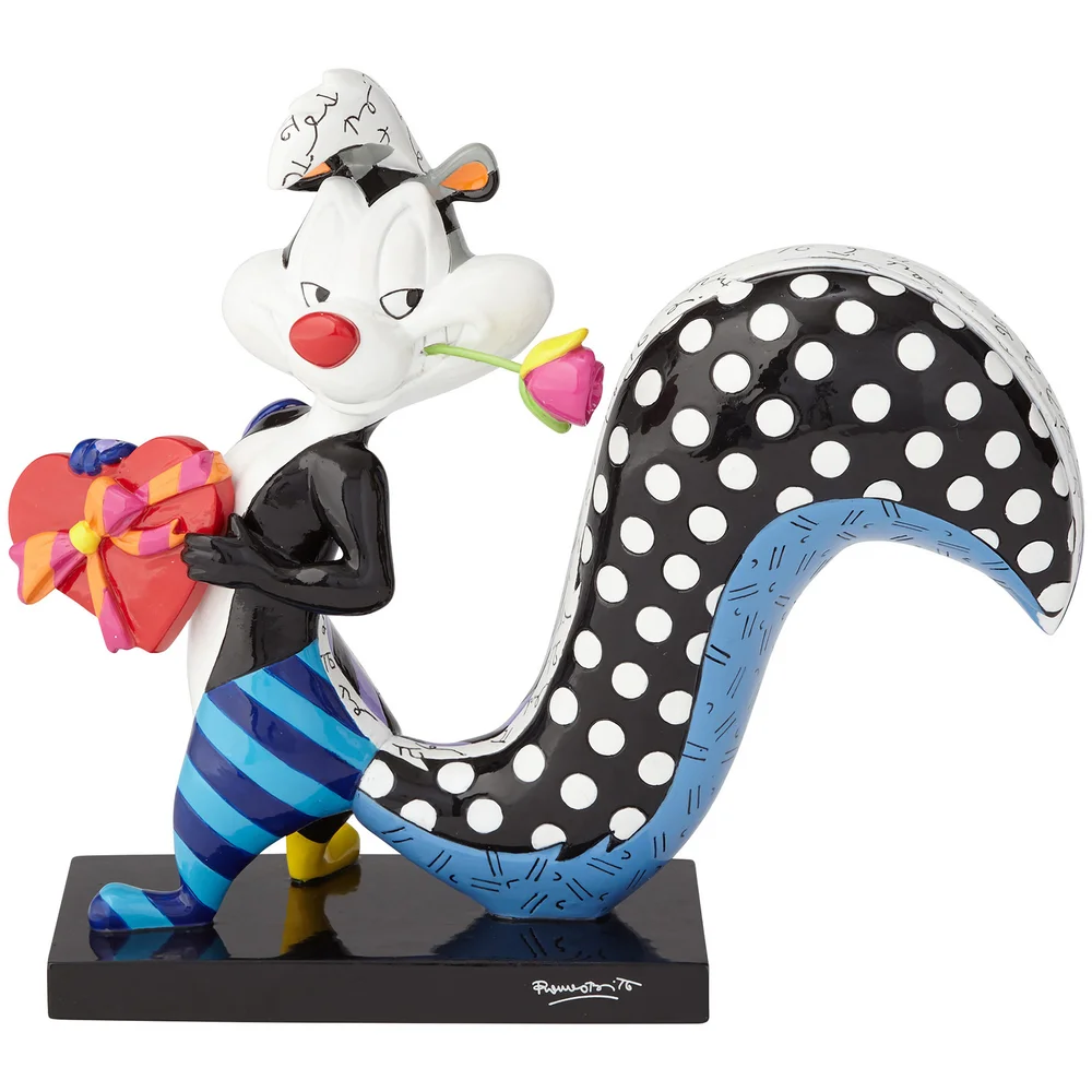 Looney Tunes Britto Pepe Le Pew with Flower Figurine Bild 1