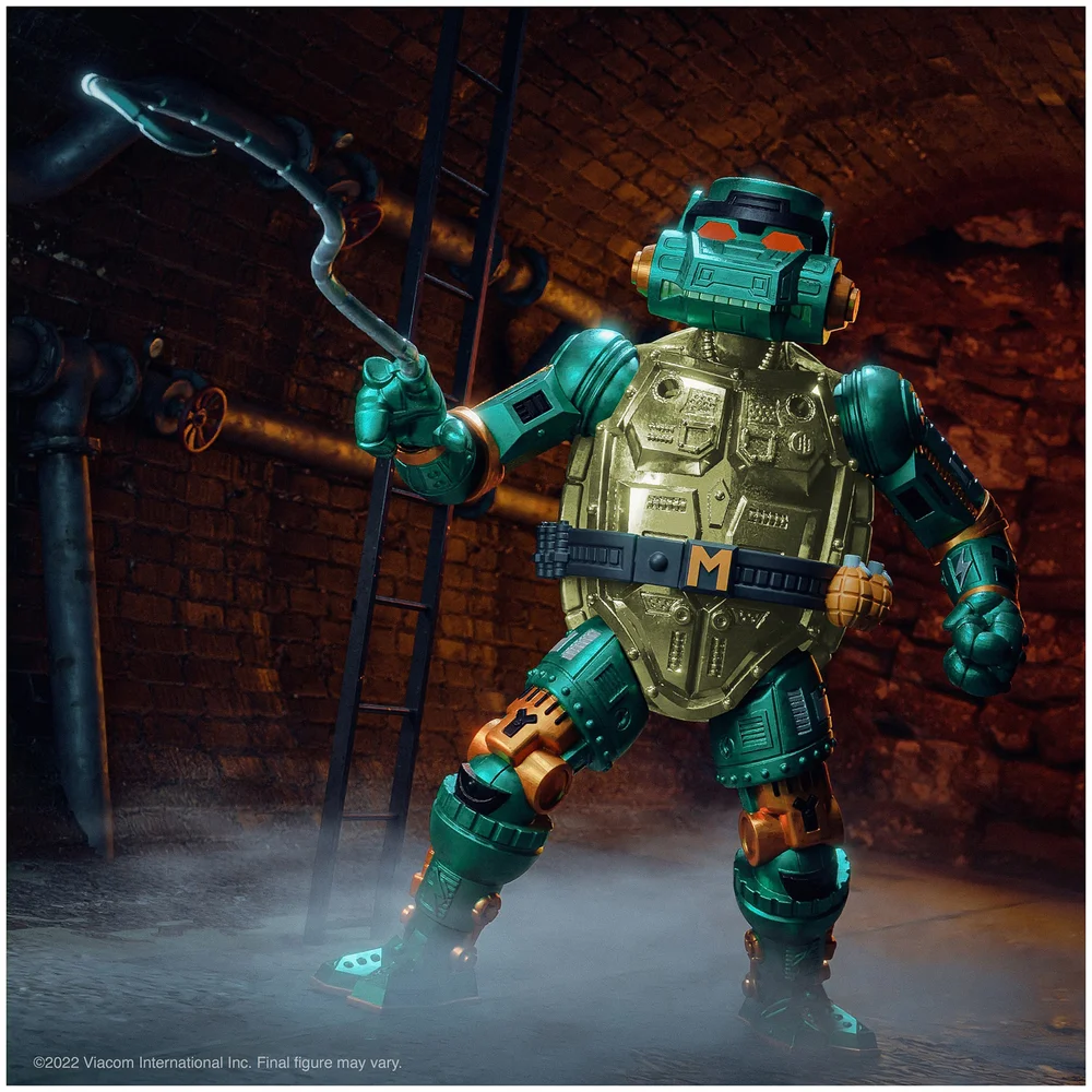 Super7 Teenage Mutant Ninja Turtles Ultimates! Figure - Warrior Metalhead Michelangelo Bild 1