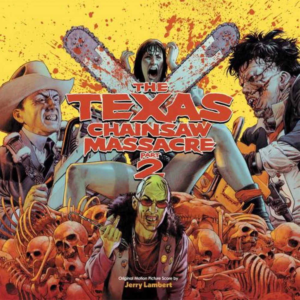 Waxwork - The Texas Chainsaw Massacre Part 2 (Original Motion Picture Score) 180g Vinyl 2LP (Chainsaw Blade w/ Blood Red Splatter) Bild 1