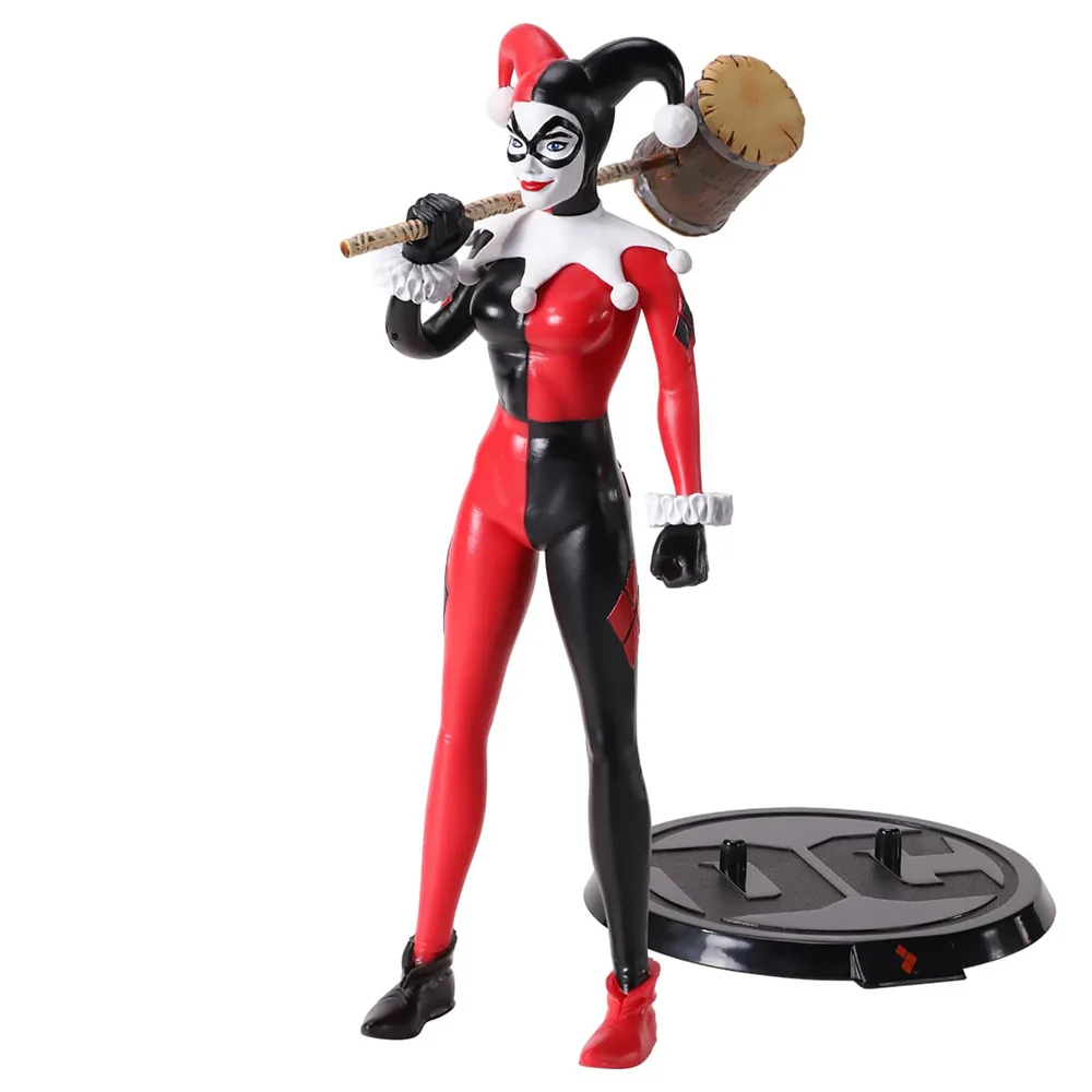 Noble Collection DC Comics Harley Quinn Jester BendyFig 7 Inch Action Figure Bild 1