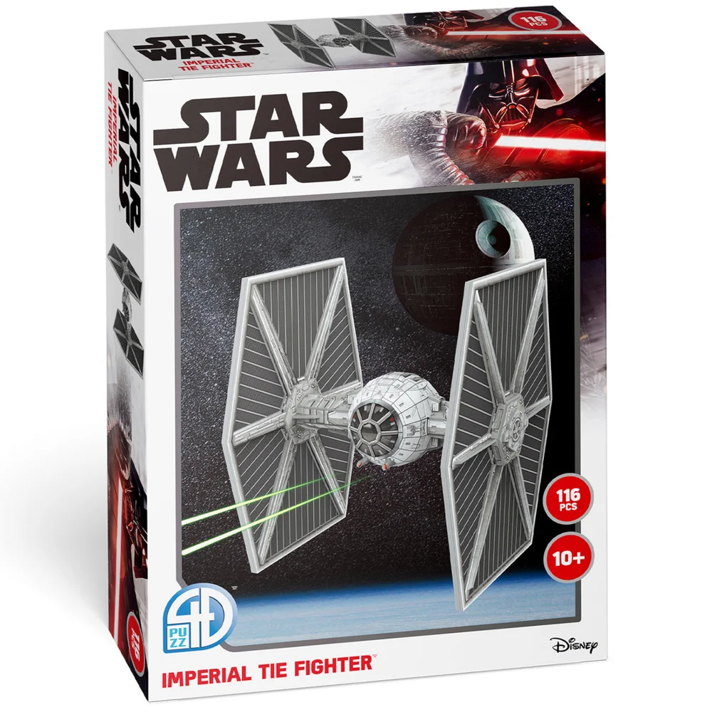 Star Wars Imperial TIE Fighter Paper Core 3D Puzzle Model Bild 1